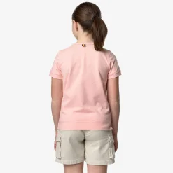K-WAY P. Emel Graphic - T-Shirtstop - T-Shirt - Girl - Pink Ash Cheap