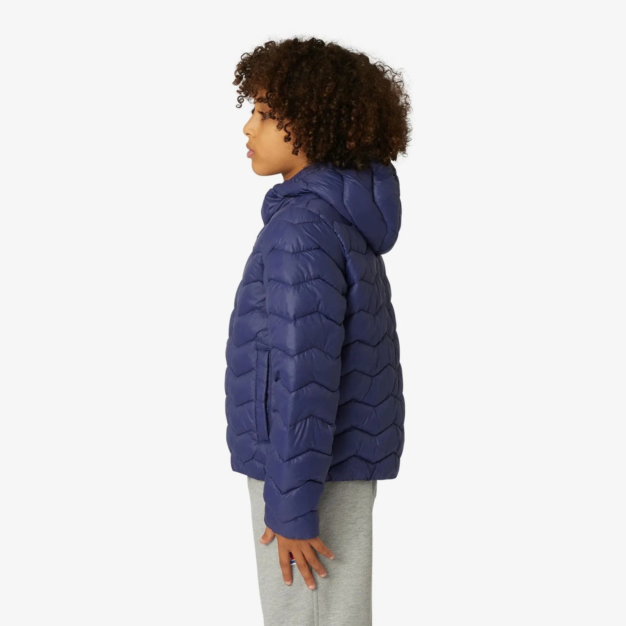 K-WAY P. Jack Quilted Warm - Jackets - Short - Boy - Blue Medieval New