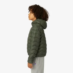 K-WAY P. Jack Quilted Warm - Jackets - Short - Boy - Green Blackish Sale