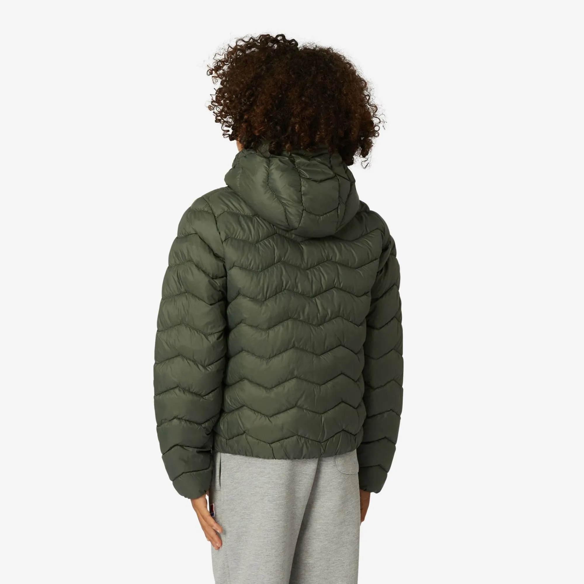 K-WAY P. Jack Quilted Warm - Jackets - Short - Boy - Green Blackish Sale