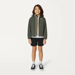 K-WAY P. Jack Stretch Nylon Jersey - Jackets - Short - Boy - Green Blackish Outlet