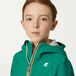 K-WAY P. Jack Stretch Nylon Jersey - Jackets - Short - Boy - Green Store