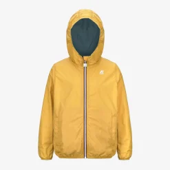 K-WAY P. Jake Plus.2 Reversible - Jackets - Short - Boy - Green Palm-Yellow Mimosa Hot
