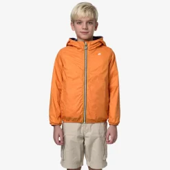 K-WAY P. Jake Plus.2 Reversible - Jackets - Short - Boy - Blue Fiord-Orange Md Hot