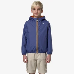K-WAY P. Jake Plus.2 Reversible - Jackets - Short - Boy - Blue Fiord-Orange Md Hot