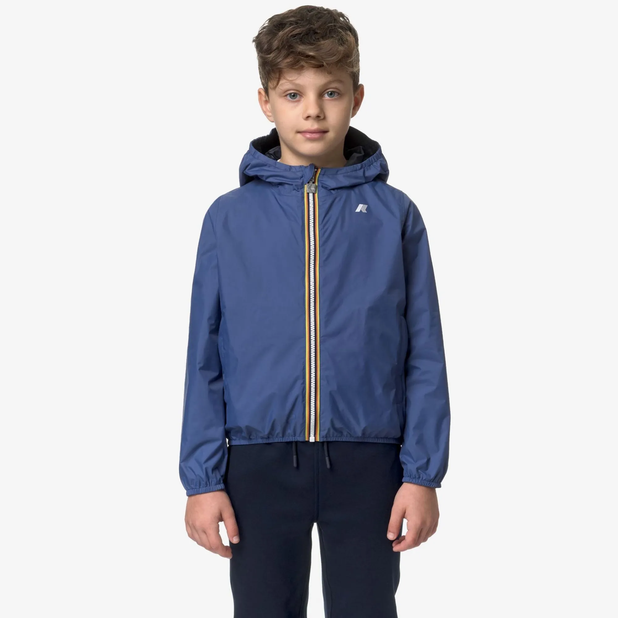 K-WAY P. Jake Plus.2 Reversible - Jackets - Short - Boy - Blue F-Blue D Online