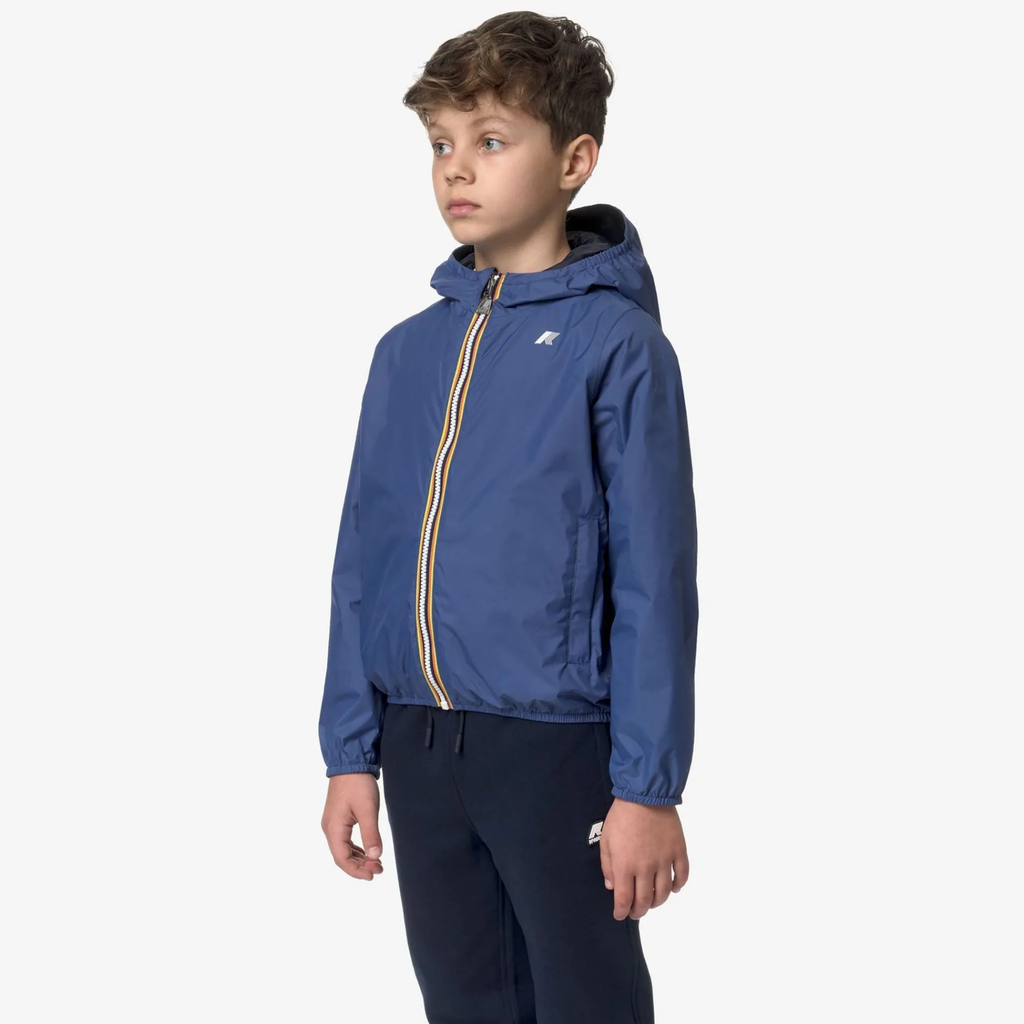 K-WAY P. Jake Plus.2 Reversible - Jackets - Short - Boy - Blue F-Blue D Online