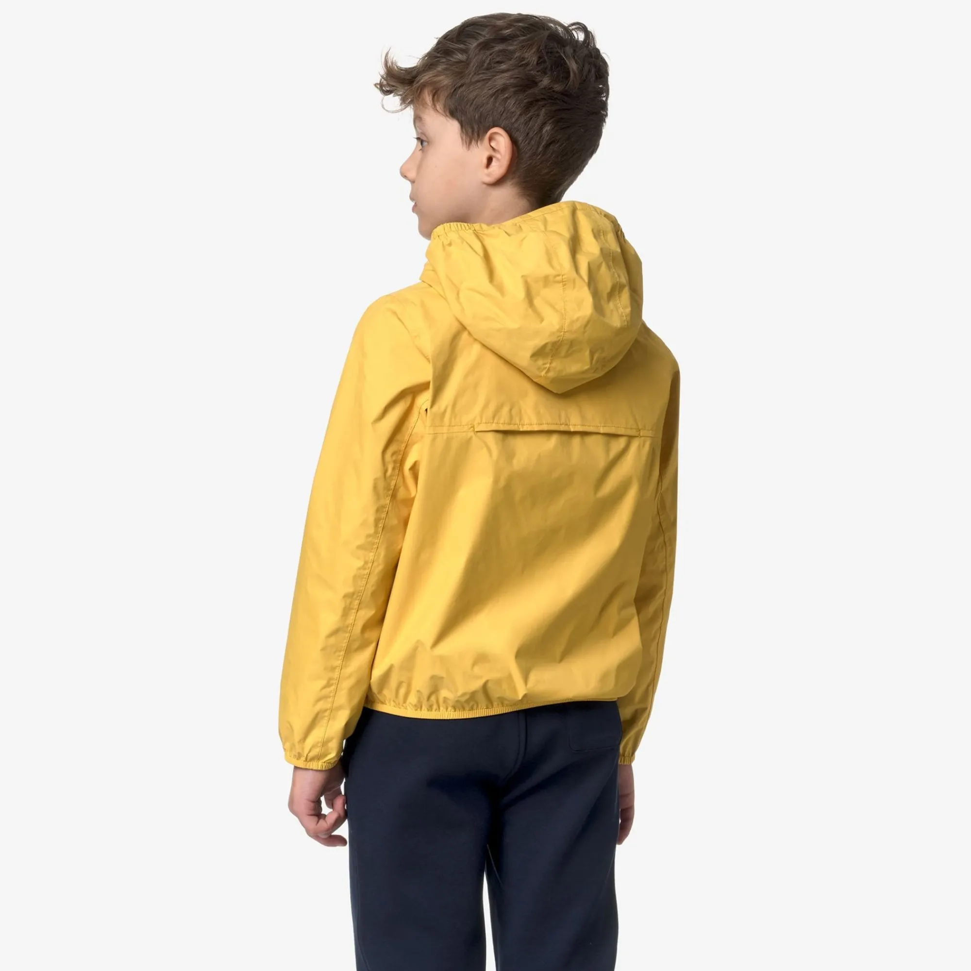 K-WAY P. Jake Plus.2 Reversible - Jackets - Short - Boy - Yellow Mimosa-Blue Depth Cheap