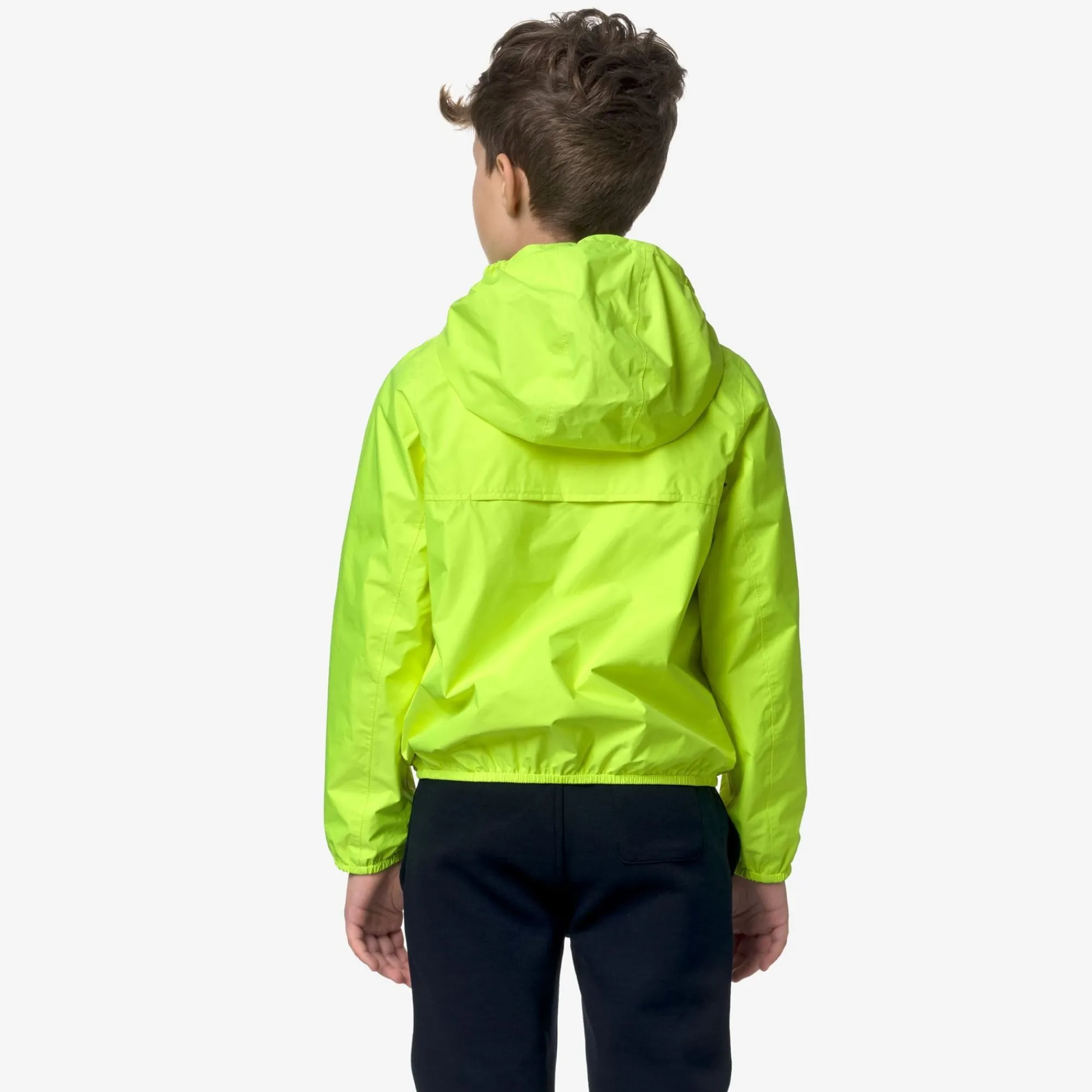 K-WAY P. Jakeeco Plus Reversible Fluo - Jackets - Short - Boy - Yellow Fluo Online