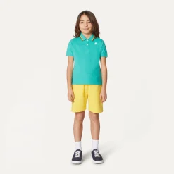 K-WAY P. Jude Stripes - Polo Shirts - Polo - Boy - Green Marine Hot