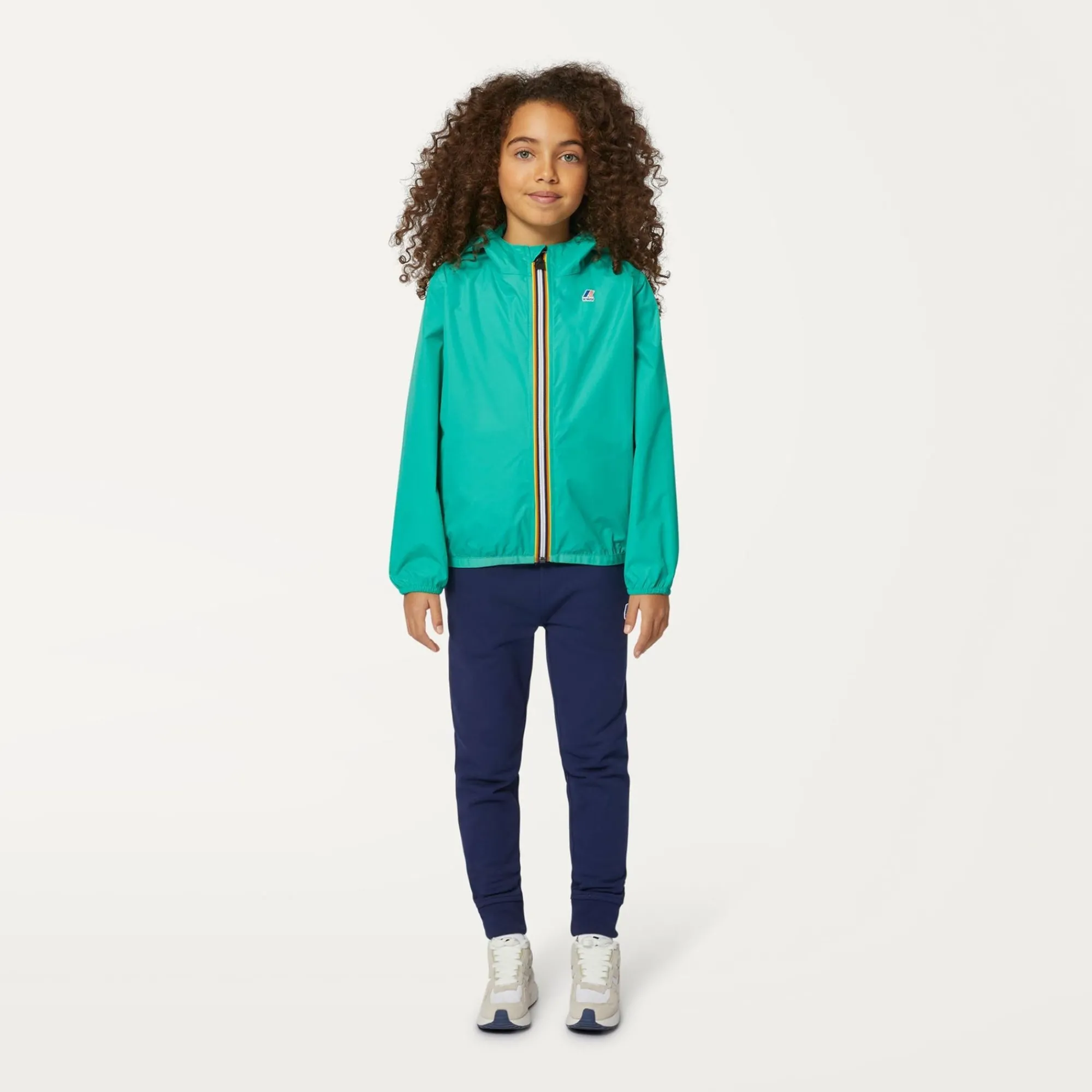 K-WAY P. Le Vrai 3.0 Claude - Jackets - Mid - Kid Unisex - Green Marine Cheap