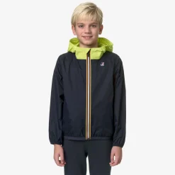 K-WAY P. Le Vrai 3.0 Claude - Jackets - Mid - Kid Unisex - Blue Depth-Green Celery Cheap