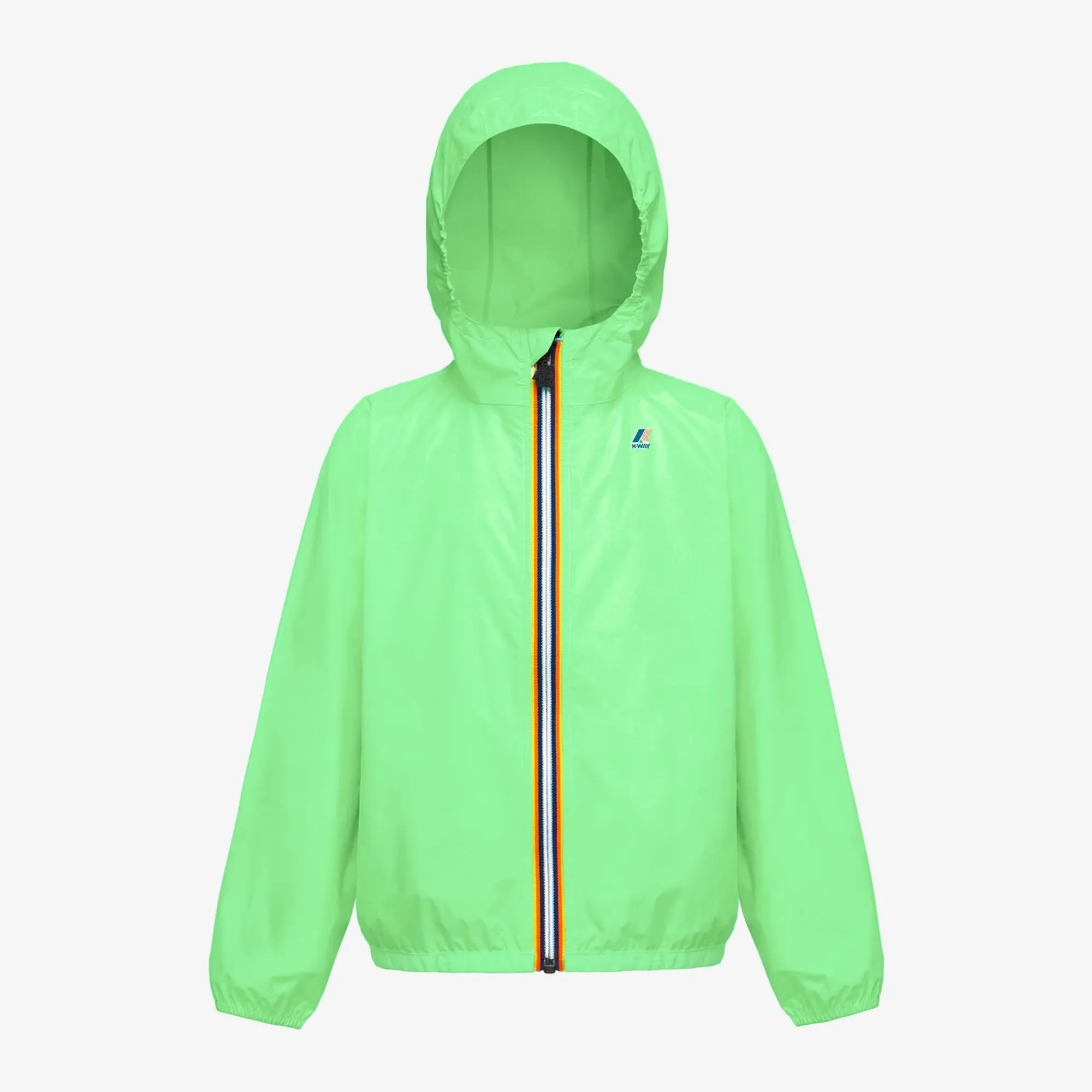 K-WAY P. Le Vrai 3.0 Claude - Jackets - Mid - Kid Unisex - Green Fluo Cheap