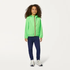 K-WAY P. Le Vrai 3.0 Claude - Jackets - Mid - Kid Unisex - Green Fluo Cheap