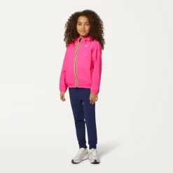 K-WAY P. Le Vrai 3.0 Claude - Jackets - Mid - Kid Unisex - Pink Intense Hot