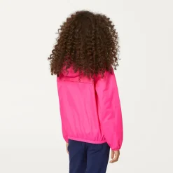 K-WAY P. Le Vrai 3.0 Claude - Jackets - Mid - Kid Unisex - Pink Intense Hot