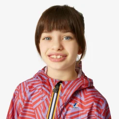 K-WAY P. Le Vrai 3.0 Claude Graphic - Jackets - Mid - Kid Unisex - Optical Violet Red Store