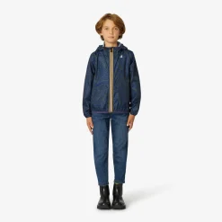 K-WAY P. Le Vrai 3.0 Claude Graphic - Jackets - Mid - Kid Unisex - Optical Green Blue Flash Sale
