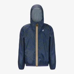 K-WAY P. Le Vrai 3.0 Claude Graphic - Jackets - Mid - Kid Unisex - Optical Green Blue New
