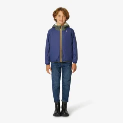 K-WAY P. Le Vrai 3.0 Claude Orsetto - Jackets - Mid - Kid Unisex - Ecru-Green B-Blue M Cheap