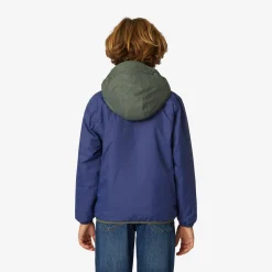 K-WAY P. Le Vrai 3.0 Claude Orsetto - Jackets - Mid - Kid Unisex - Ecru-Green B-Blue M Cheap