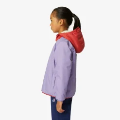 K-WAY P. Le Vrai 3.0 Claude Orsetto - Jackets - Mid - Kid Unisex - Ecru-Red J-Violet L New