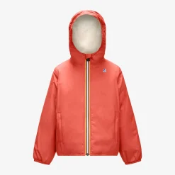 K-WAY P. Le Vrai 3.0 Claude Orsetto - Jackets - Mid - Kid Unisex - Ecru-Red Jasper Cheap