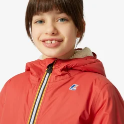 K-WAY P. Le Vrai 3.0 Claude Orsetto - Jackets - Mid - Kid Unisex - Ecru-Red Jasper Cheap