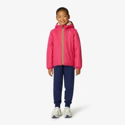 K-WAY P. Le Vrai 3.0 Claude Orsetto - Jackets - Mid - Kid Unisex - Ecru-Fuchsia Magenta Best Sale