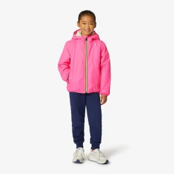 K-WAY P. Le Vrai 3.0 Claude Orsetto - Jackets - Mid - Kid Unisex - Ecru-Pink Intense Shop
