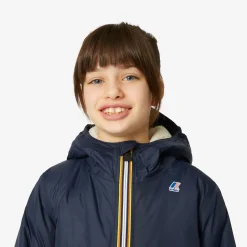 K-WAY P. Le Vrai 3.0 Claude Orsetto - Jackets - Mid - Kid Unisex - Ecru-Blue Depht Sale