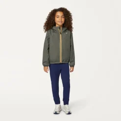 K-WAY P. Le Vrai 3.0 Claude Warm - Jackets - Mid - Kid Unisex - Green Blackish Outlet