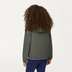 K-WAY P. Le Vrai 3.0 Claude Warm - Jackets - Mid - Kid Unisex - Green Blackish Outlet
