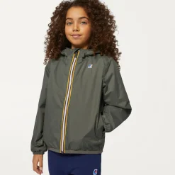 K-WAY P. Le Vrai 3.0 Claude Warm - Jackets - Mid - Kid Unisex - Green Blackish Fashion