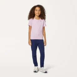 K-WAY P. Le Vrai 3.0 Edouard - T-Shirtstop - T-Shirt - Kid Unisex - Pink Lavender Outlet
