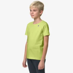 K-WAY P. Le Vrai 3.0 Edouard - T-Shirtstop - T-Shirt - Kid Unisex - Green Celery New
