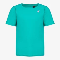 K-WAY P. Le Vrai 3.0 Edouard - T-Shirtstop - T-Shirt - Kid Unisex - Green Marine Sale