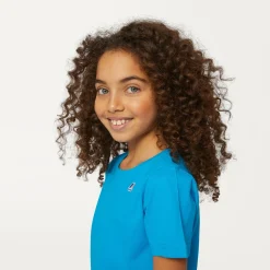 K-WAY P. Le Vrai 3.0 Edouard - T-Shirtstop - T-Shirt - Kid Unisex - Turquoise Dk Cheap