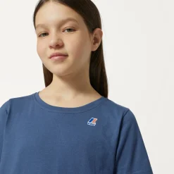 K-WAY P. Le Vrai 3.0 Edouard - T-Shirtstop - T-Shirt - Kid Unisex - Blue Indigo Flash Sale