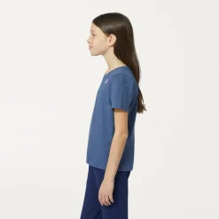 K-WAY P. Le Vrai 3.0 Edouard - T-Shirtstop - T-Shirt - Kid Unisex - Blue Indigo Flash Sale