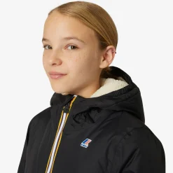 K-WAY P. Le Vrai 3.0 Eiffel Orsetto - Jackets - 3/4 Length - Kid Unisex - Ecru-Black Pure Best Sale