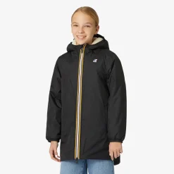 K-WAY P. Le Vrai 3.0 Eiffel Orsetto - Jackets - 3/4 Length - Kid Unisex - Ecru-Black Pure Best Sale