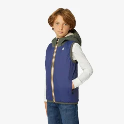 K-WAY P. Le Vrai 3.0 Orlan Orsetto - Jackets - Vest - Kid Unisex - Ecru-Green B-Blue M Best Sale