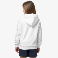 K-WAY P. Le Vrai Arnel Poly Cotton - Fleece - Jacket - Kid Unisex - White Best Sale