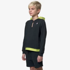 K-WAY P. Le Vrai Donat Nylon Pc - Fleece - Jumper - Boy - Blue Depth-Green Celery New