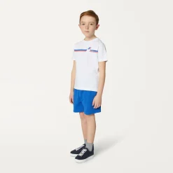 K-WAY P. Le Vrai Dorian Poly Cotton - Shorts - Sportshorts - Kid Unisex - Blue Royal Marine Flash Sale