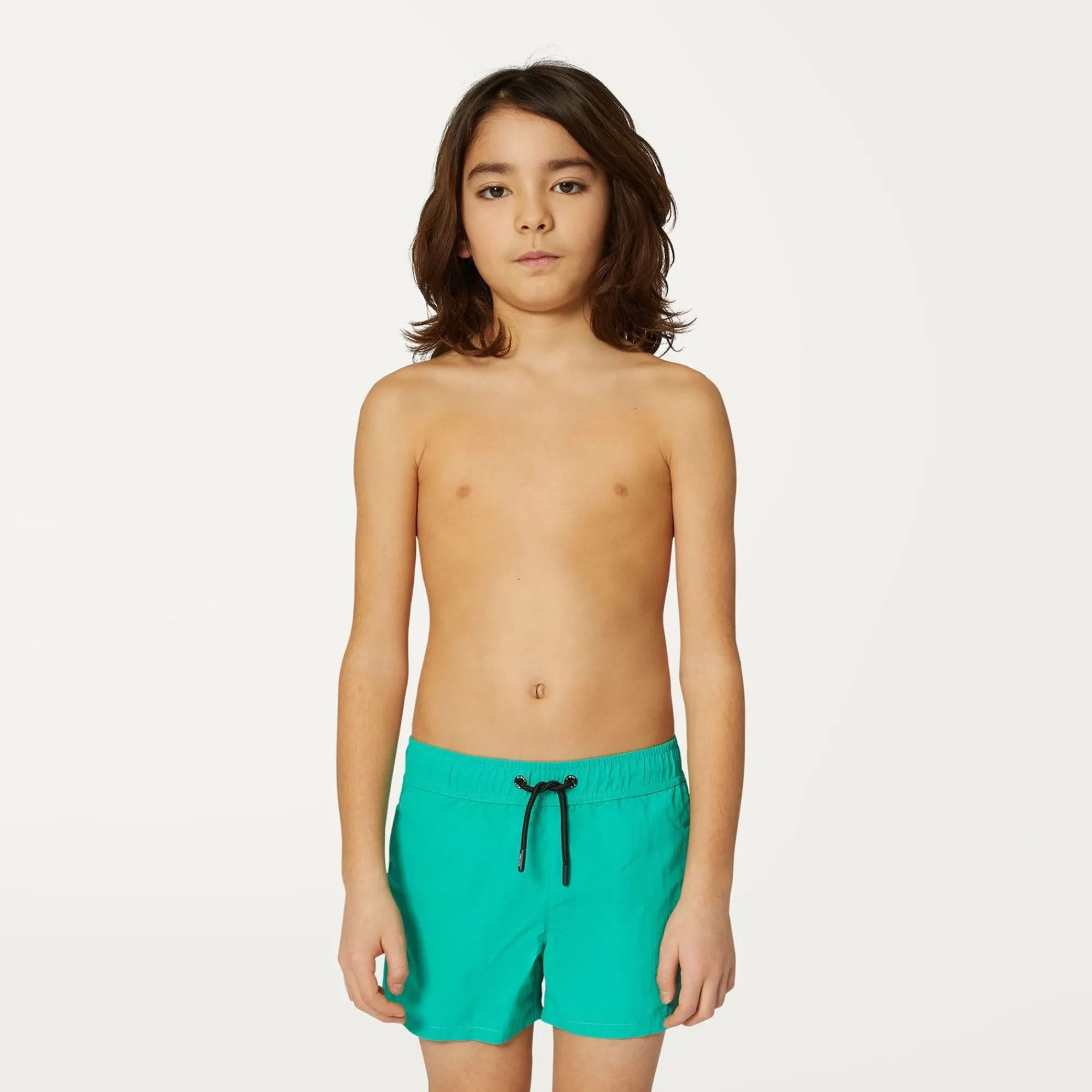 K-WAY P. Le Vrai Olivier - Bathing Suits - Swimming Trunk - Boy - Green Marine Sale