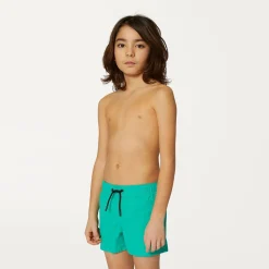 K-WAY P. Le Vrai Olivier - Bathing Suits - Swimming Trunk - Boy - Green Marine Sale