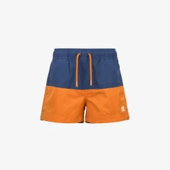 K-WAY P. Leslie - Bathing Suits - Swimming Trunk - Boy - Blue Fiord-Orange Md Flash Sale