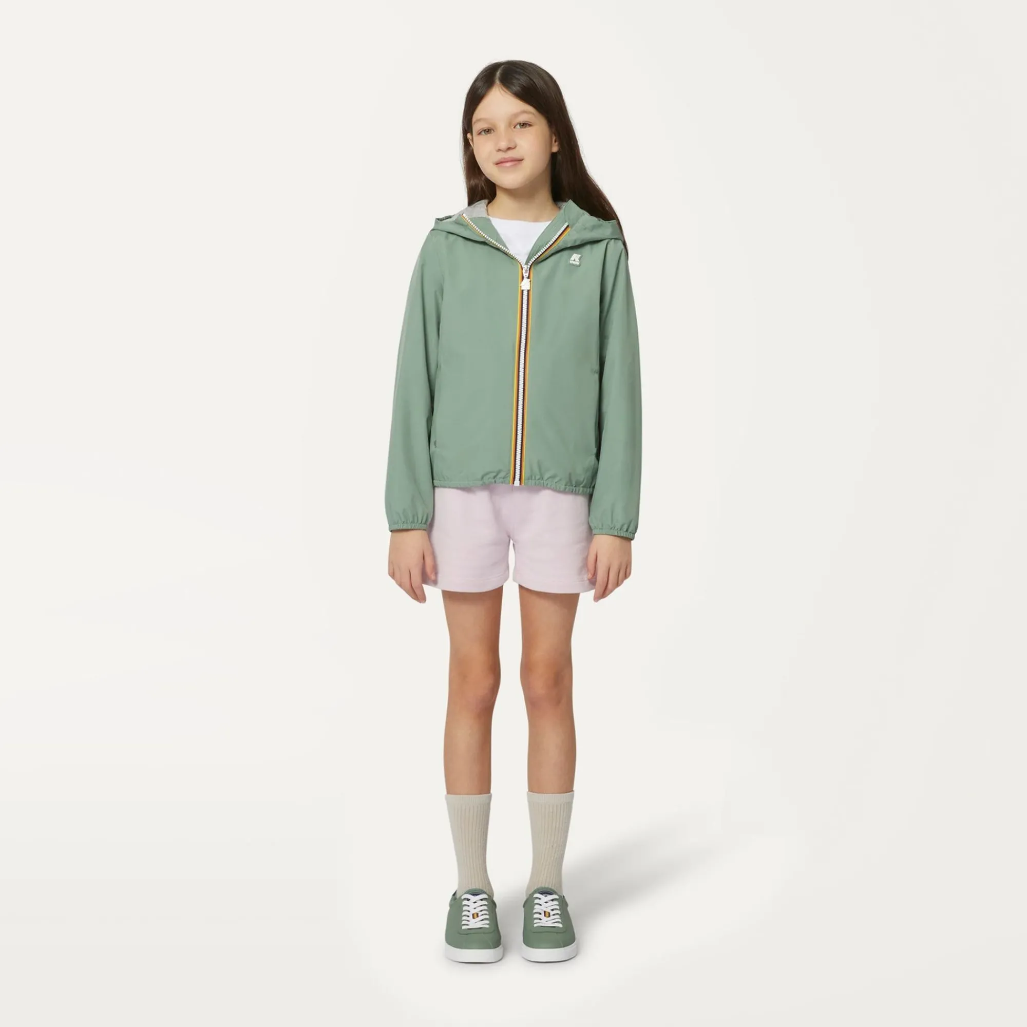 K-WAY P. Lily Stretch Poly Jersey - Jackets - Short - Girl - Green Fjord Clearance